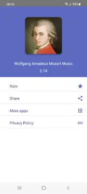 Wolfgang Amadeus Mozart Music android App screenshot 1