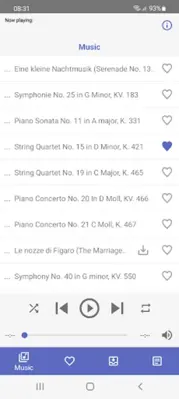 Wolfgang Amadeus Mozart Music android App screenshot 3